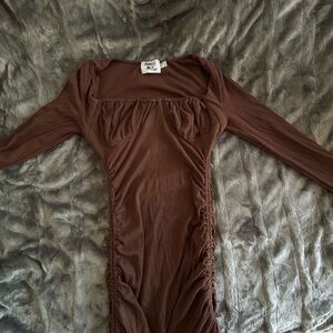 Princess Polly Chocolate Long Sleeve Top